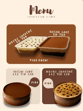 House of Treats menu design
